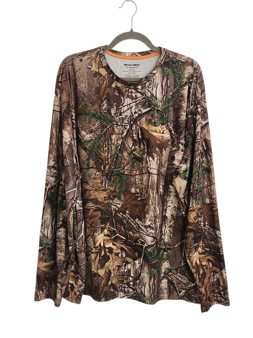 Realtree Green and Brown Camo Long Sleeve Tee Size 2XL